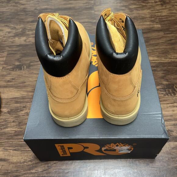 Timberland PRO Sawhorse 6" Wheat Boots Men’s Size 11 Composite Safety Toe - Picture 6 of 8